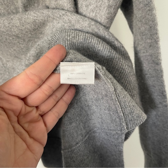 Eileen Fisher Cashmere Gray Pullover Sweater Dolman Sleeves - Picture 3 of 4